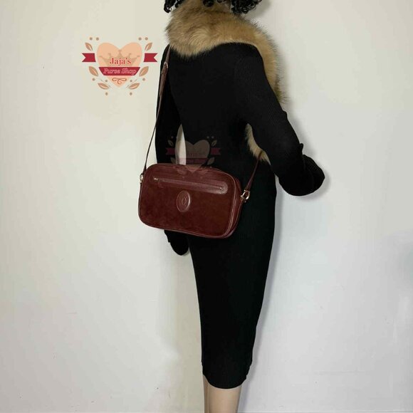 💟Cartier Suede Leather Camera Bag Croosbody💟 - Picture 16 of 17